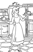 සින්ඩරෙල්ලා මාර්ගගත වර්ණ ගැන්වීම